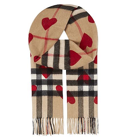 burberry heart reversable scarf|original Burberry scarf.